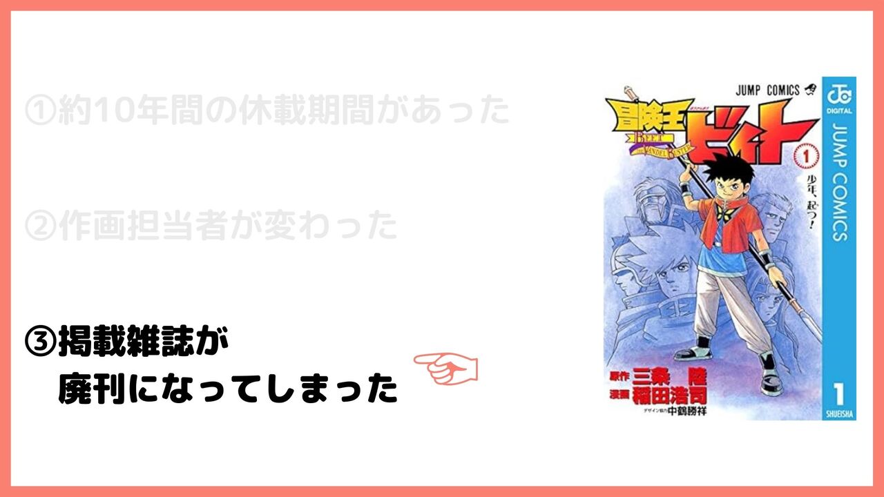 ③掲載雑誌が廃刊になってしまった